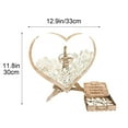 thumbnail image 3 of sdhkgrrt Wedding Guest Notebook Drop Box, Wooden Frame Heart Shape Memory Box With 80 Blank Hearts, Wedding Decorations, Anniversary Gift for Bride Groom Couple, Wedding Table Scatter Display, 3 of 9