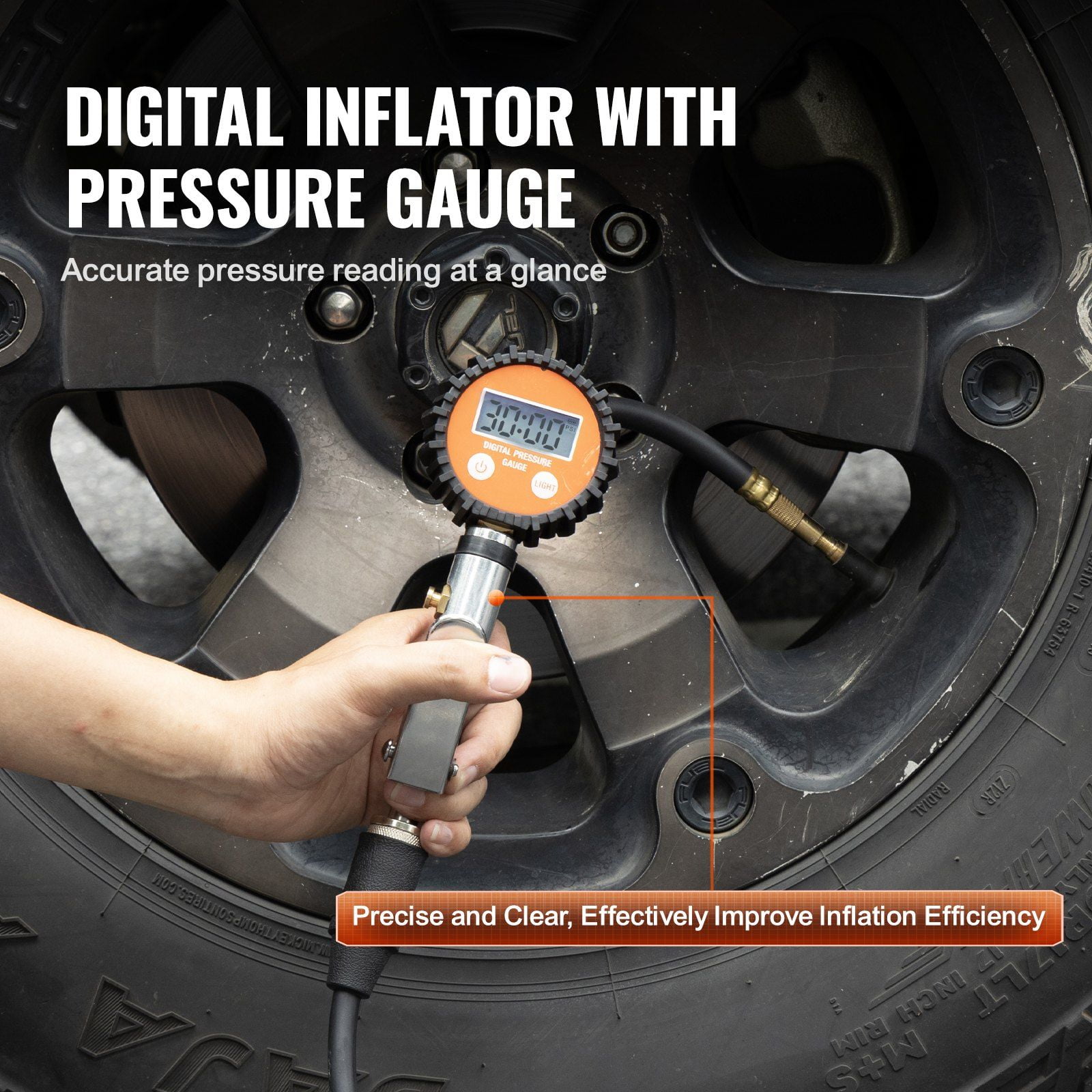 12V Portable Air Compressor with 6L Tank, 150 PSI Heavy Duty Tire Inflator for Trucks, SUVs, RVs, and Off-Road Vehicles