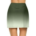 thumbnail image 6 of FASHOFT Tennis Skirts For Women Printed Double Layer Skort With Pockets Elastic Waist For Yoga Running And Casual Sports Wear Womens Athletic Skirt Army Green, 6 of 6