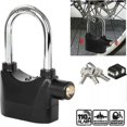 thumbnail image 2 of 110db Alarmed Padlock Long/Short Heavy Duty Weatherproof Shackle Padlock, 2 of 5