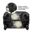 thumbnail image 5 of Multi-Size Suitcase Protective Cover Full Range Double Stitching Invisible Zipper For Travel Business Argyle Plaid Dimgray_40978_2 Large, 5 of 8