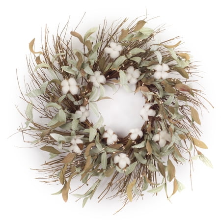 Home Decorative Cotton Leaf Wreath 28 D Eva