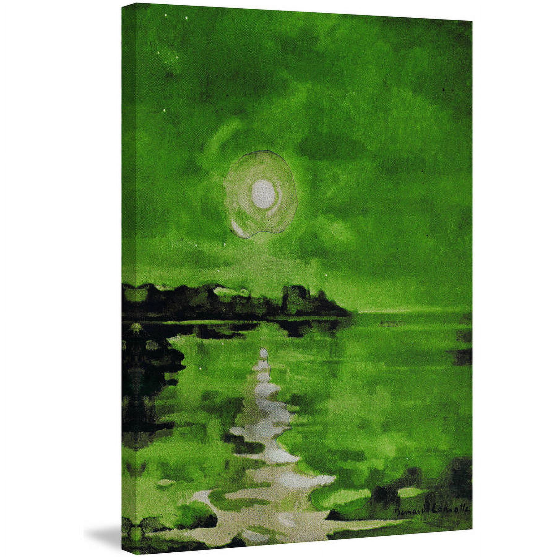 "Green Waters" Painting Print on Wrapped Canvas