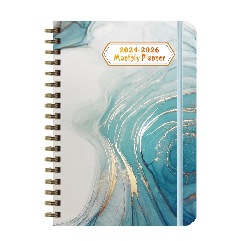 Planner 2026 2025-2026 Planner - Weekly & Monthly Planner Runs July 2025 To June 2026, 6.25" X 8.25", 12 Monthly Tabs, 14 Notes Page, Inner Pocket, Flexible Cover With Twin-Wire Binding, Green