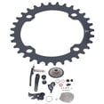 thumbnail image 1 of Kit de Vélo Volant, Contrôle de Vitesse 10 Vitesses Groupe Alliage d'Aluminium Manivelle Haute Résistance pour la Conversion de Vélo, 1 of 7
