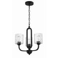 thumbnail image 2 of 54223-FB Craftmade Lighting Collins - 3 Light Chandelier-Flat Black Finish    -Traditional Installation, 2 of 6