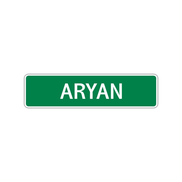 Aryan Boys Children Name Letter Printed Plaque Decoration Label Indoor