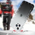 thumbnail image 2 of Compatible with iPhone 13 Pro Max 2022 6.7'' Cute Transparent Shockproof Phone Case, Cute Luxury Curly Wavy Border Soft for Girls Women Phone Case (Gradient Black), 2 of 6