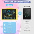 thumbnail image 6 of LCD Writing Tablet, 10 Inch Colorful Doodle Board Drawing Pad for Kids, Car Trip Educational Toys, Erasable Electronic Drawing Pads, Birthday Gift for Age 3 to 8 Year Old Boys Girls, 6 of 8