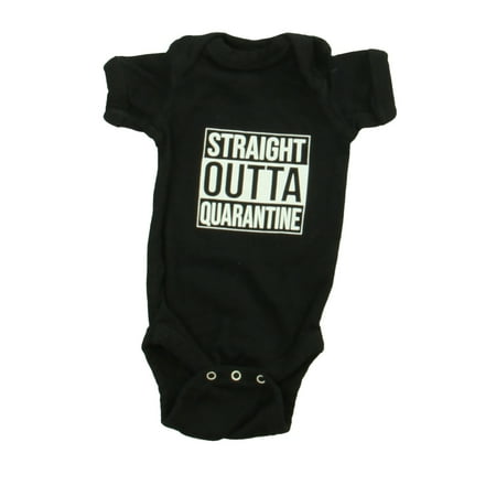 

Pre-owned Rabbit Skins Unisex Black | White Onesie size: Newborn