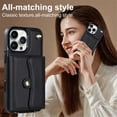thumbnail image 6 of For iPhone 14 Pro Max RFID Blocking Protective Purse Wallet Case Magnetic Organ Style Flip Cover Multi-Card Slots Pocket With Detachable Shoulder Strap And Wrist Strap,White,For iPhone 14 Pro Max, 6 of 8