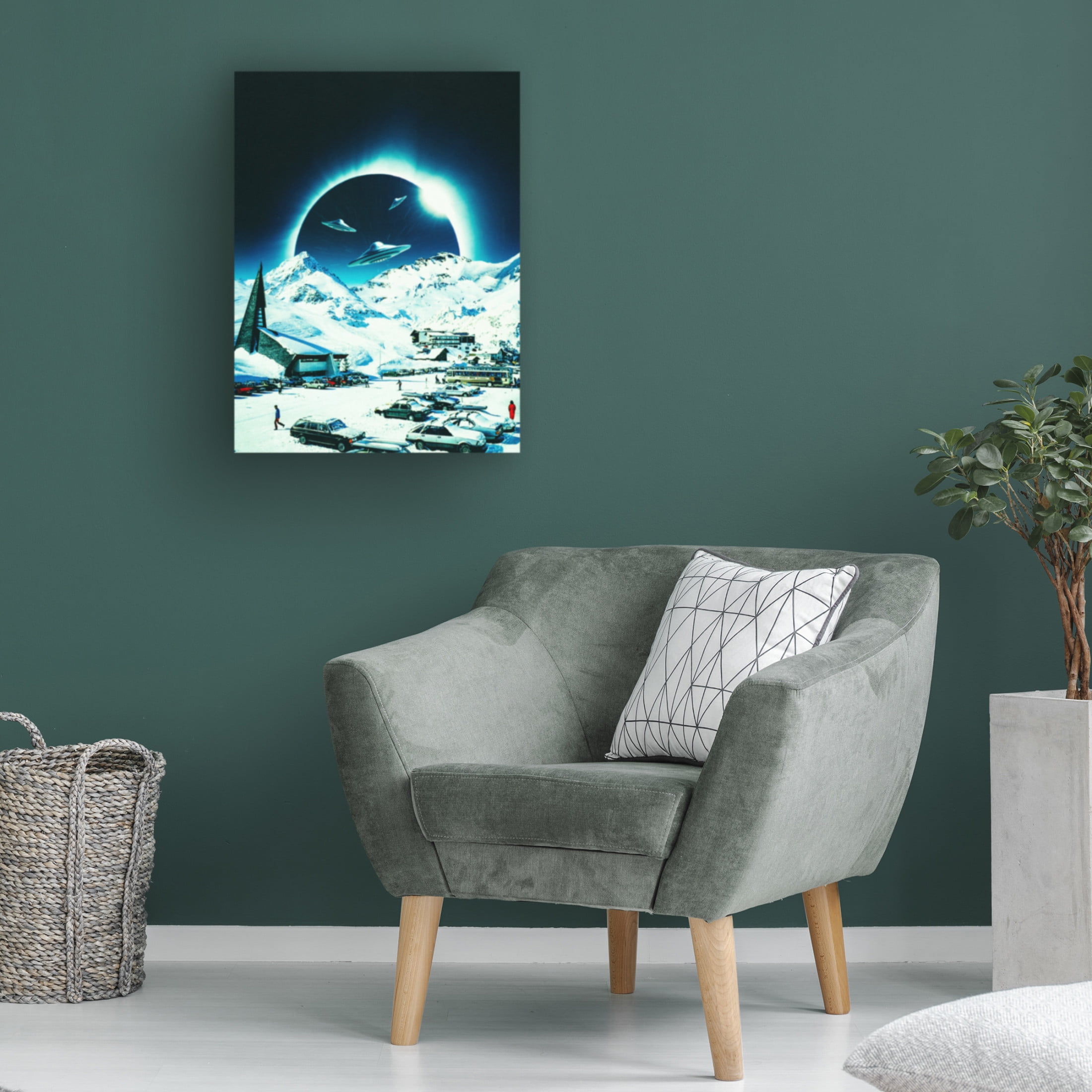 Trademark Fine Art Taudalpoi Winter Eclipse Canvas Wall Art