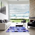 thumbnail image 7 of Ahgly Company Machine Washable Indoor Rectangle Transitional Jeans Blue Area Rugs, 8' x 10', 7 of 7