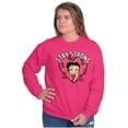thumbnail image 4 of Betty Boop Breast Cancer Stay Strong Women Plus Size Sweatshirt Brisco Brands 2X, 4 of 5