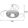thumbnail image 5 of Ventilador De Techo Con Socket Aspas Retractiles 3 Tonos Led., 5 of 5
