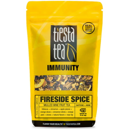 Tiesta Tea Immunity, Fireside Spice, Loose Leaf Herbal Tea Blend, Caffeine Free, 1.5 Ounce