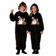 thumbnail image 4 of Tfken Halloween Jumpsuit For Girls Fall Winter Long Sleeve Ghost Pumpkin Graphic Zip Casual Hooded Jumpsuit Daily Wear Toddler Comfortable Clothes Size 6-7 Years Black, 4 of 4