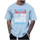 thumbnail image 2 of Tops para hombre, blusas y camisas de cuello redondo y manga corta para hombre, tops casuales de cuello redondo y manga corta con estampados especiales para hombre., 2 of 5