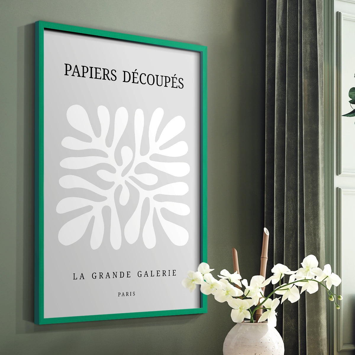 Matisse CCCLXXXVIII in Green Solid Wood 8 x 10 Framed Print