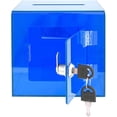 thumbnail image 2 of AdirOffice Acrylic 6 x 6 Locking Rear Door Suggestion Donation Box, Crystal Blue, 2 of 6