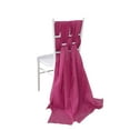 thumbnail image 5 of Efavormart 5 Pack | Fuchsia DIY Premium Designer Chiffon Chair Sashes | 22" X 78", 5 of 8
