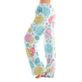 thumbnail image 2 of FrzhBrz Easter Pajama Pants Women Soft Wide Leg Loose Pj Bottoms Cute Bunny Stretch Pj Pants Drawstring Easter Sleepwear Bottoms Lounge, 2 of 5