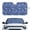 Blue Leaf Print, variant on HUIACONG Classic Mandala Print Foldable Sunshade Full Protection Protector Custom-fit Car Windshield Sun Shade for Vans Front Window SUV Windshield