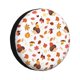 thumbnail image 1 of Balery Autumn Maple Leaf with Hedgehog Cubiertas para Neumáticos - Protector Resistente para Neumáticos de Camioneta, SUV, Remolque, Camper y RV-15 inch, 1 of 6