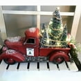 thumbnail image 4 of Red Farm Truck Christmas Centerpiece Christmas Red Truck Decor Farmhouse Vintage Red Pickup Truck with Christmas Trees for Home Kitchen Table Centerpieces Decorations Home Decor, 4 of 8