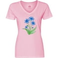 thumbnail image 3 of Inktastic Cornflower Women's V-Neck T-Shirt, 3 of 5