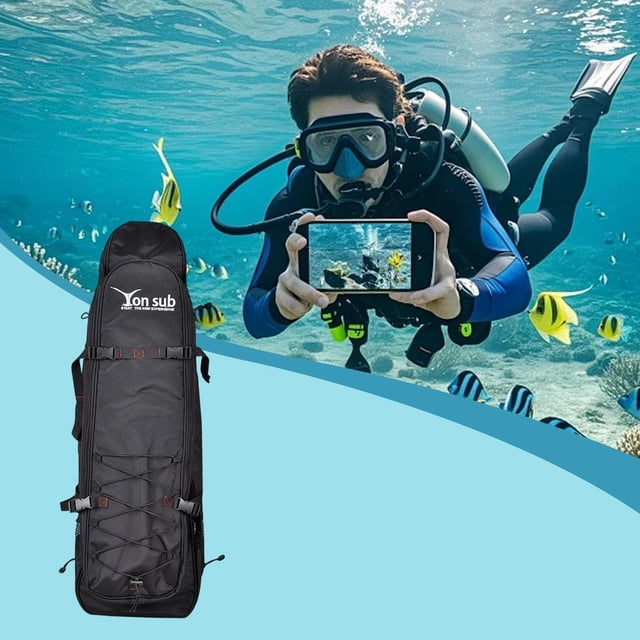 Ethern Sac à Dos pour Ailerons Longs, Ailerons de Plongée, Accès Rapide à l'Extérieur, Résistant à l'Usure, Pratique