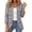 Light Gray, variant on Fall Jackets For Women Trendy Work Open Front Ruffle Lapel Long Sleeve Outerwear Cardigan Lightweight Office Jacket