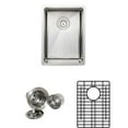 thumbnail image 1 of 14 in. Handcrafted 16 Gauge Undermount Elongated Stainless Steel Bar Sink, 1 of 1