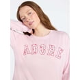 thumbnail image 2 of Joyspun Women's French Terry Knit Long Sleeve Lounge Sleep Top, Sizes XS-3X, 2 of 5