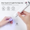 thumbnail image 6 of MINKUROW U V Light for Nails–9W Wireless Rechargeable Handheld U V Lamp With Bendable Magnetic Stand & 2500mAh Sixfold Capacity Battery LED Nail Lamp Portable Mini Nail Dryer for Curing Gel Nail Art, 6 of 7