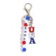 thumbnail image 2 of Acrylic Letter Beaded Keychain Pendant, 2 of 5