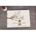 thumbnail image 4 of Darling Souvenir Personalized Engraved Laser Cut Wedding Guest Book Wooden Cover Sign-in Book Registry Guestbook Scrapbook-C7, 4 of 7