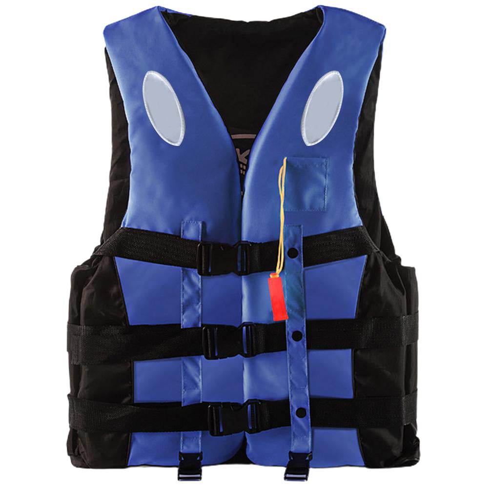 Whistle S-XXXL ZH Polyester Adult Life Jacket Swimming Boating Ski Foam Vest 