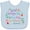 AE-Light Blue, variant on Inktastic She is Fierce Funny Shakespeare Quote Girls Baby Bib