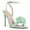 Green, variant on FSJ Women Open Toe Flower Sandals Ankle Buckle Strap Stiletto High Heels Charming Dressy Bridal Shoes Size 8 Green