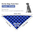 thumbnail image 4 of Birthday Plaid Dog Bandana with Button, Fall Dual Layer Soft Cotton Triangle Dog Scarf Kerchief Washable Girl Boy Dog Bandanas Adjustable Accessories for Medium Large Extra Large Dog Puppy Pet, 4 of 5