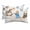 White, variant on Cartoon Cute Cat Outdoor Pillows for Chaise Lounge Chair Waterproof Lumbar Pillows with Insert&Adjustable Elastic Strap Beach Headrest Pillow Blue Bow Knot Train Cloud Star Funny Pool Pillow 11"x16"