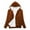 Brown, variant on ICHUANYI Women's Winter Warm Fleece Jackets Thick Sherpa Lined Zip up Hoodies Warm Heavyweight Sweatshirt Coat