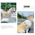thumbnail image 5 of Dog Princess Dress For Large Dogs Girl Cotton Dog Clothes Cute Puppy Plaid Dress With Lace Medium Dogs Birthday Outfit Fashion Sweet Pet Dresses For Party Holiday(Yellow,4XL), 5 of 6
