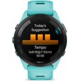 thumbnail image 5 of Garmin Forerunner 265 GPS Smartwatch, Aqua/Black Bundle with Deco Essentials Charging Dock for Garmin Venu 3 + Silicone Dust Cover + Round Tempered Glass Screen Protector, 5 of 11