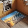 thumbnail image 2 of Non-Slip Rug Pad Rugs Summer Beach Sunset Waves Rectangle Area Rugs 2x3Ft Soft Carpet Pads for Living Room Kids Room, Ocean Blue Water Ripple, 2 of 9