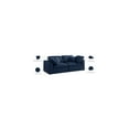 thumbnail image 2 of Meridian Furniture Serene Navy Linen Textured Fabric Deluxe Comfort Modular Sofa, 2 of 8