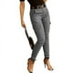 thumbnail image 4 of Pantalones ajustados con bolsillos y botones de cintura baja para mujeres europeas y americanas, 4 of 4