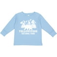 thumbnail image 3 of Inktastic Yellowstone National Park with Bear Mountains and Trees Boys or Girls Long Sleeve Toddler T-Shirt, 3 of 5