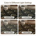 thumbnail image 7 of ODIKA 9'x12' Washable Area Rug Low Pile, Flatwoven, Halloween Witchy Herbal Manuscript Symmetrical Ornaments Moody for Great Room, Indoor Concept, Large Living, 7 of 7